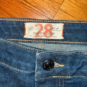 We The Free Blue Denim Jeans Flare